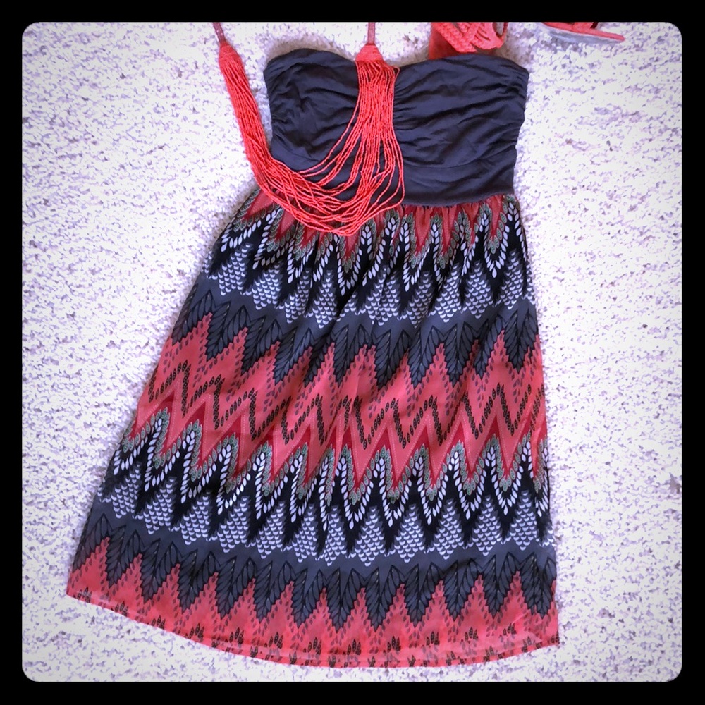 Strapless summer dress